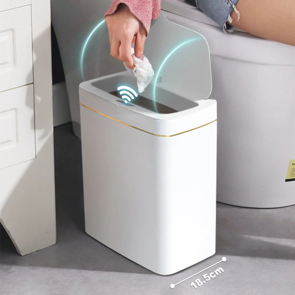 15L/18L Smart Sensor Trash Can – Automatic, Waterproof Waste Bin for Bathroom & Kitchen