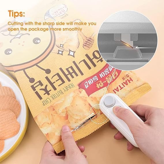 Mini Bag Sealer,2 IN 1 Plastic Sealer & Cutter